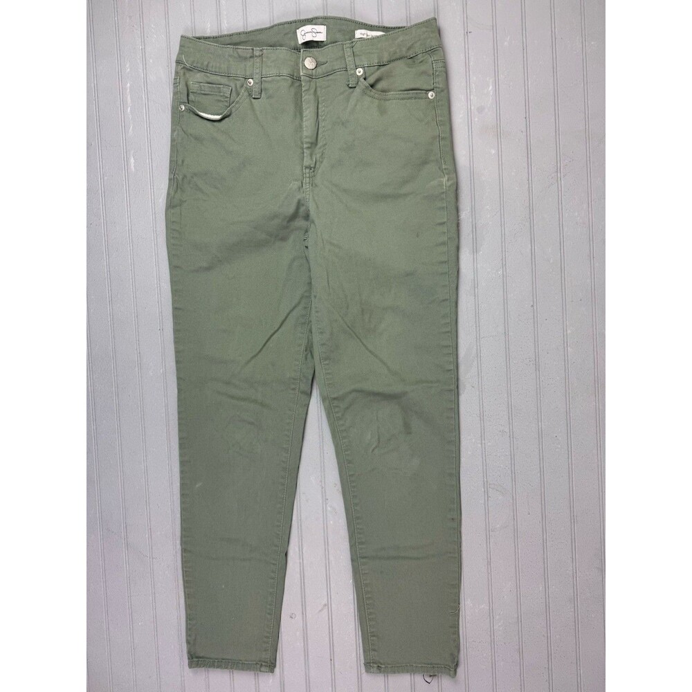 Jessica Simpson Size 4 Womens Jeans Hi Rise Skinny Ankle Stretch Green